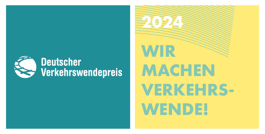 Badge für den Gewinner des Verkehrswendepreises 2024