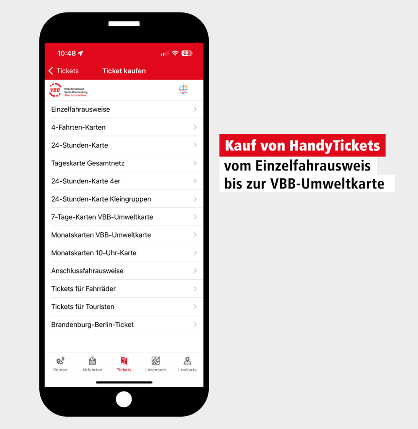 VBB-App Handytickets